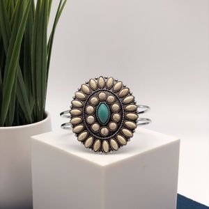 IVORY STONE CUFF BRACELET